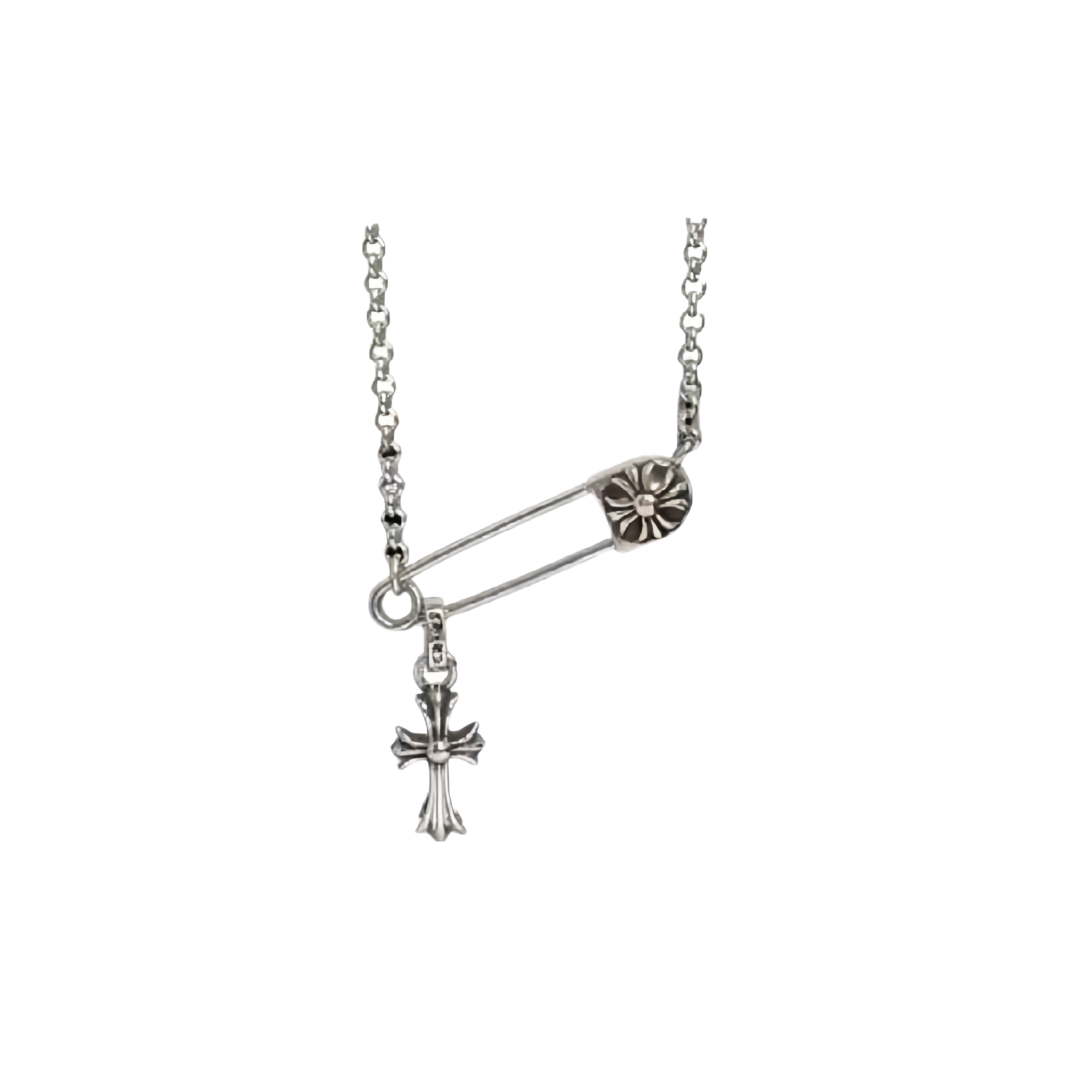 Martin Graham brooch in polished metal-tone – front product view