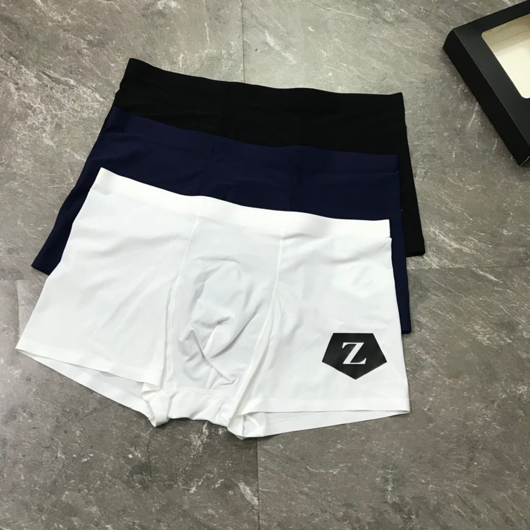 Zegna Milk-Silk Men's Boxer Briefs - 3-Piece Box - Sizes L-XXXL