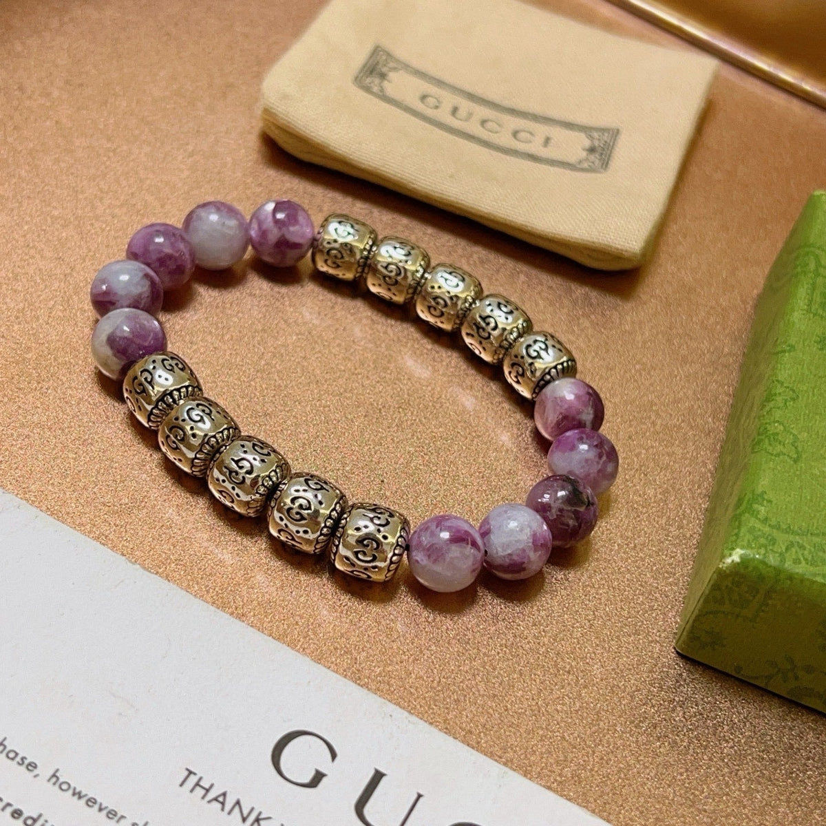 Martin Graham bracelet in polished metal-tone – front product view