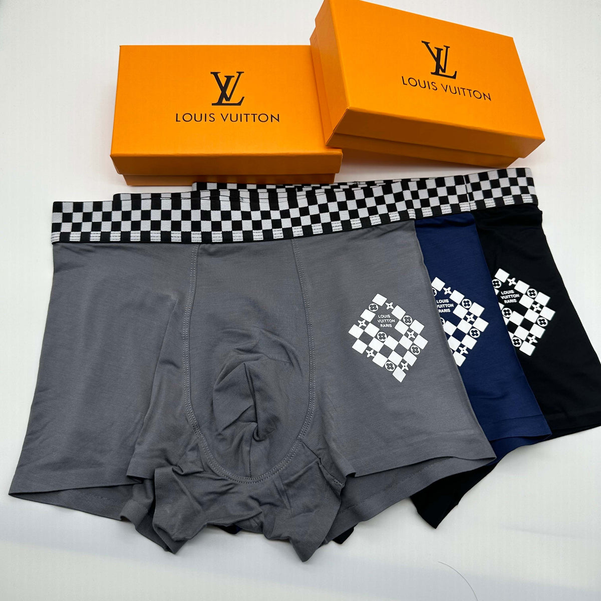 Louis Vuitton Modal Breathable Seamless Men's Boxer Briefs – 3-Pack