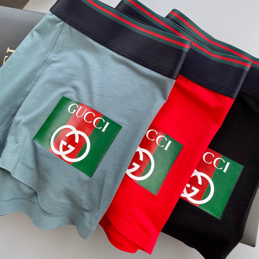 Gucci Modal Breathable Seamless Men's Boxer Briefs – 3-Pack