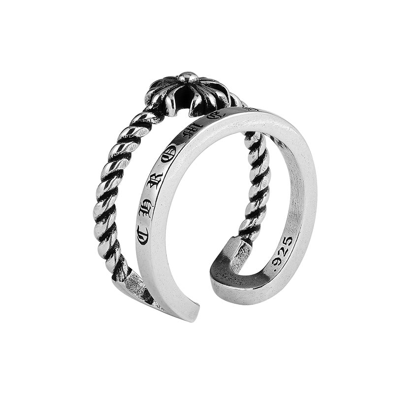 Martin Graham ring in polished metal-tone – front product view