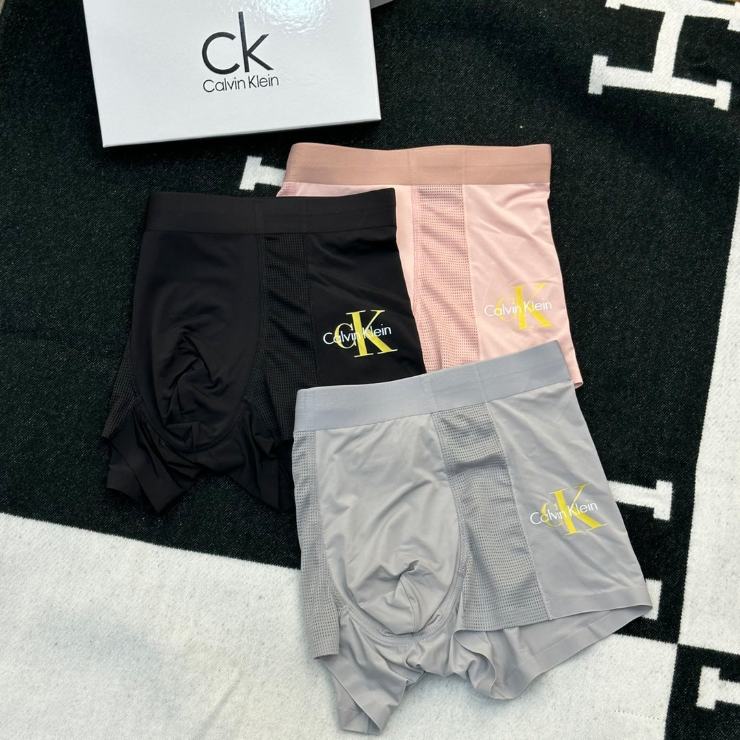 Calvin Klein Gold-Tone Monogram Men's Boxer Briefs
