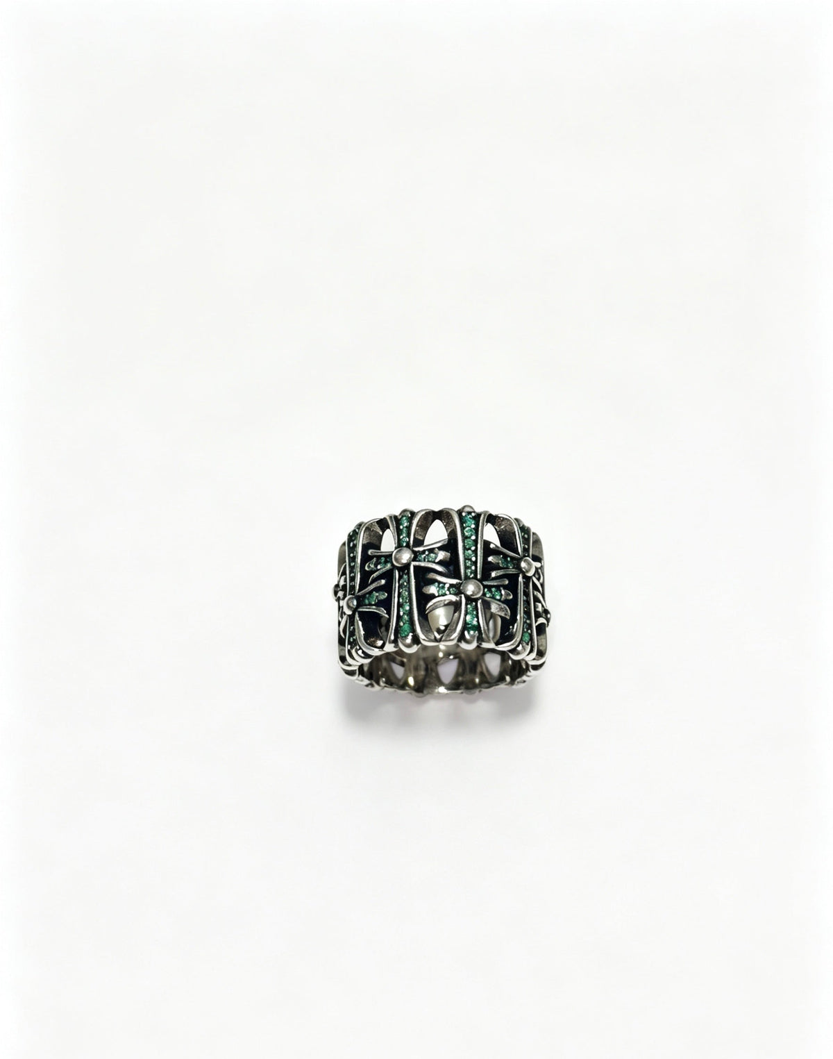 Martin Graham ring in polished metal-tone – front product view