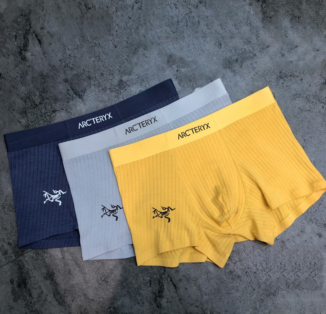 Arc'teryx Ribbed Bird Motif Men's Trunk Underwear - 3-Piece Box