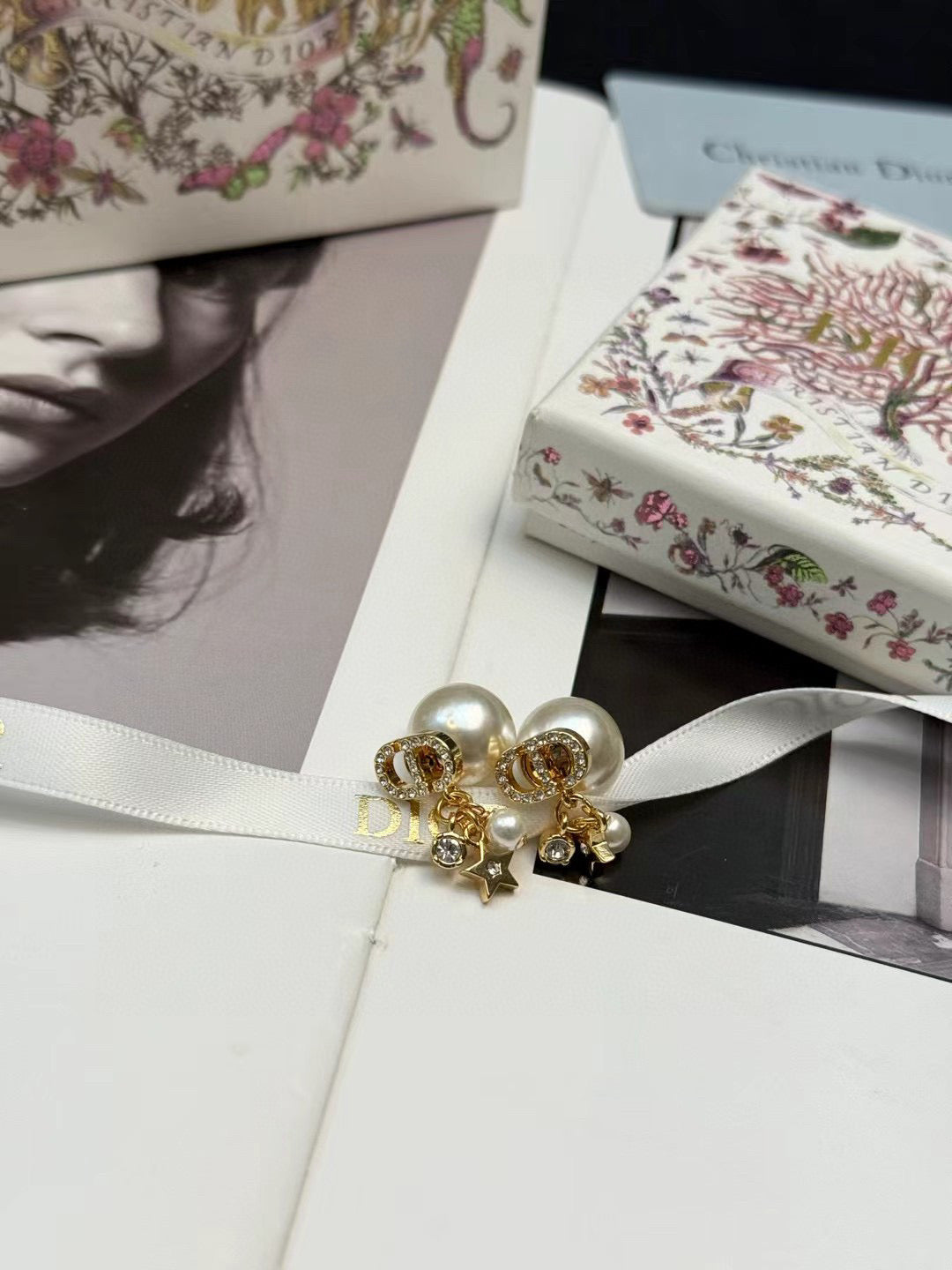 Martin Graham earrings in polished metal-tone – front view