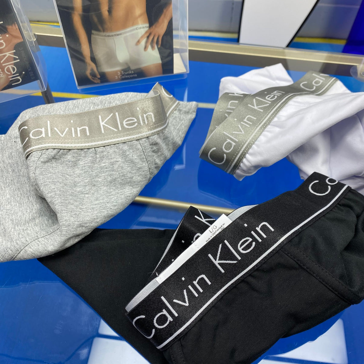 Calvin Klein Cotton Broad Logo Waistbands Men's Boxer Briefs - 3-Piece Box