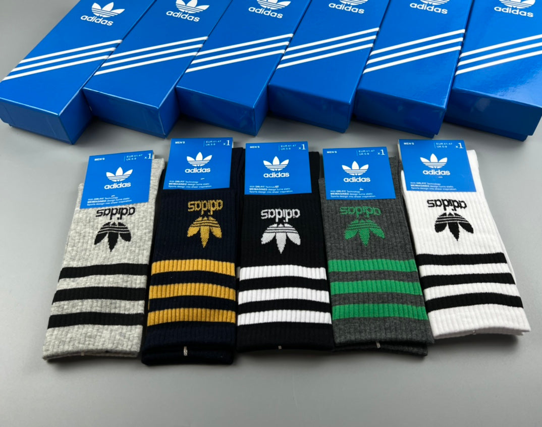 Adidas Striped Apparel - 5-Piece Box