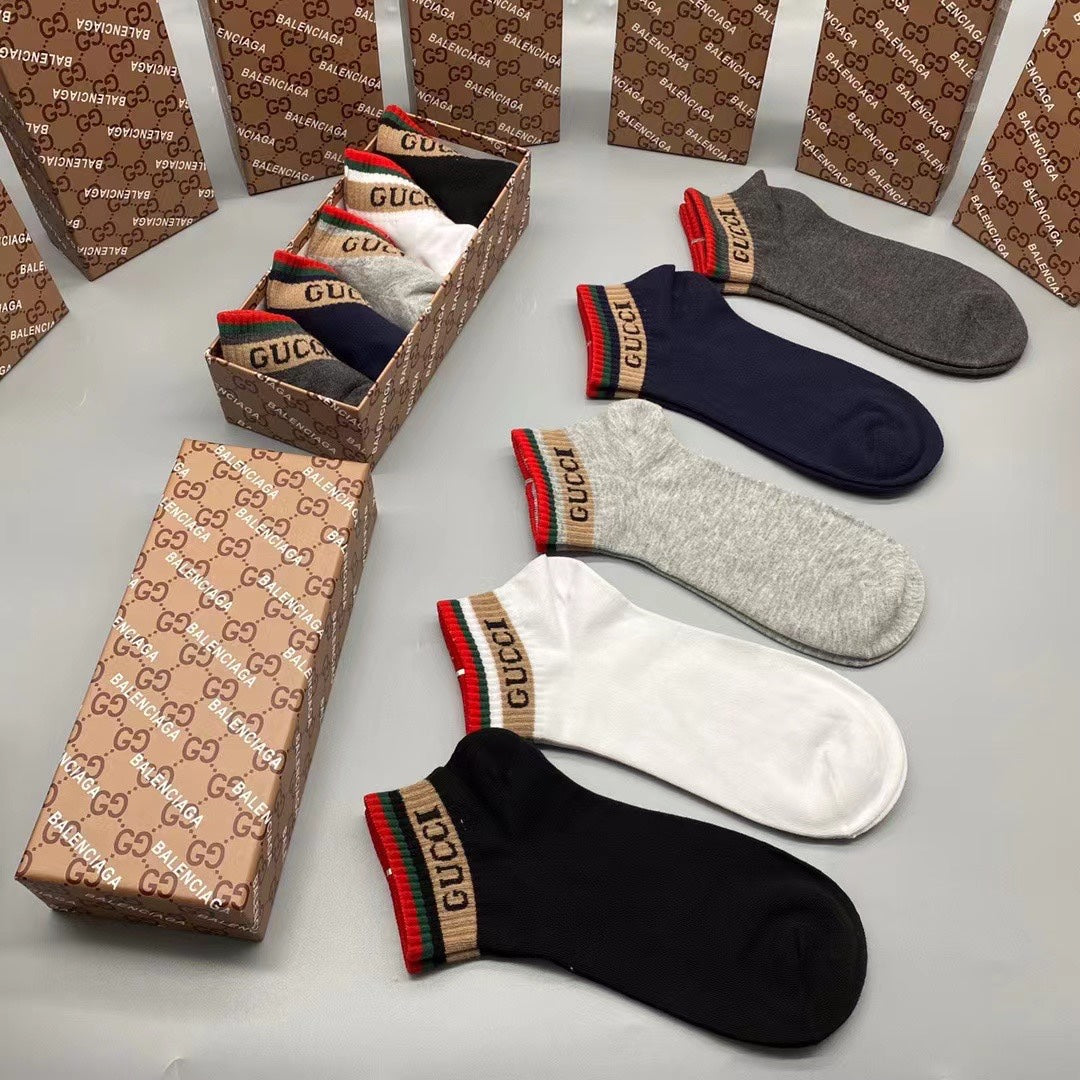Gucci Mickey 86/14 Nylon-Spandex Breathable Socks – 5-Pair Pack
