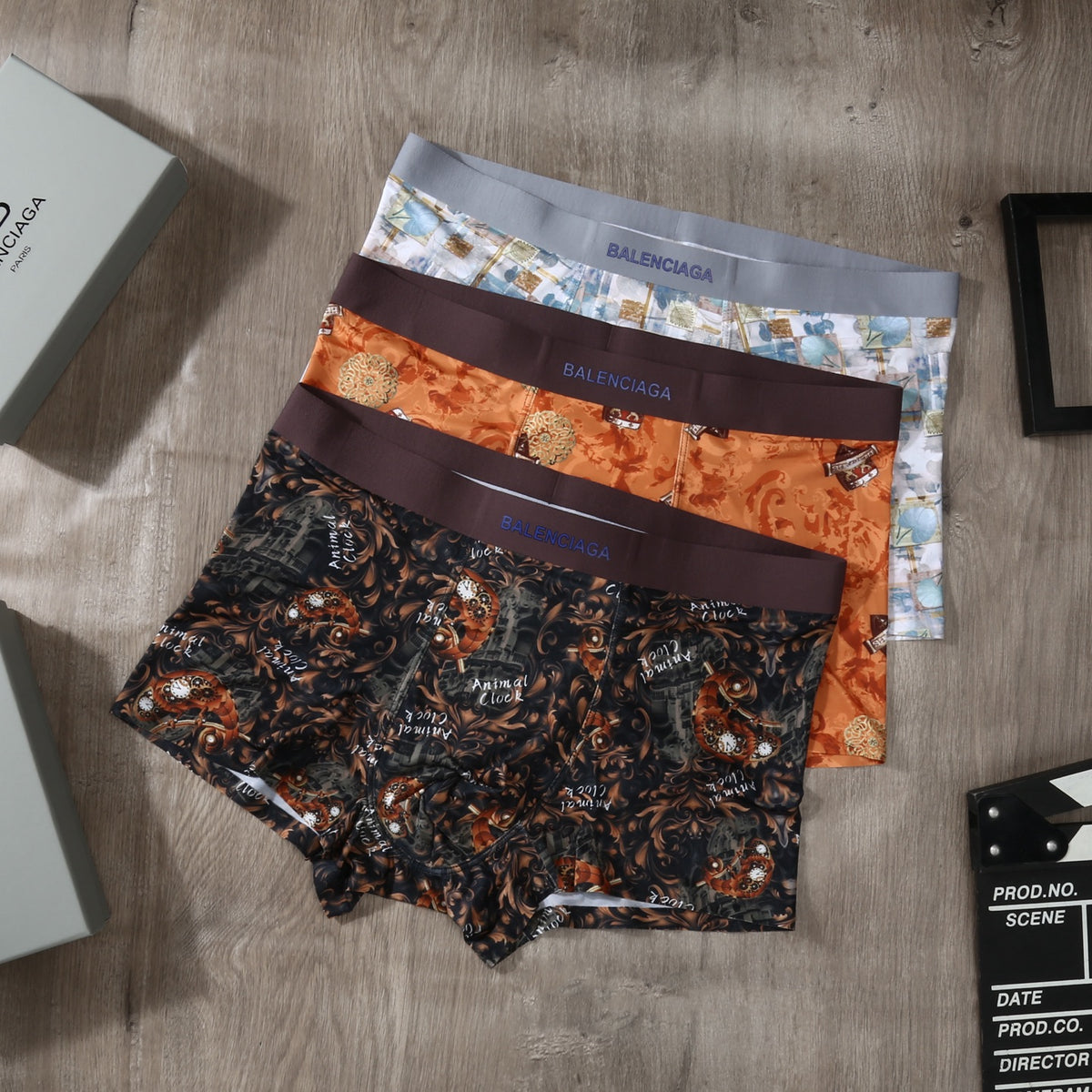 Balenciaga 90/10 Regenerated Modal-Spandex Men's Boxer Briefs – 3-Pack