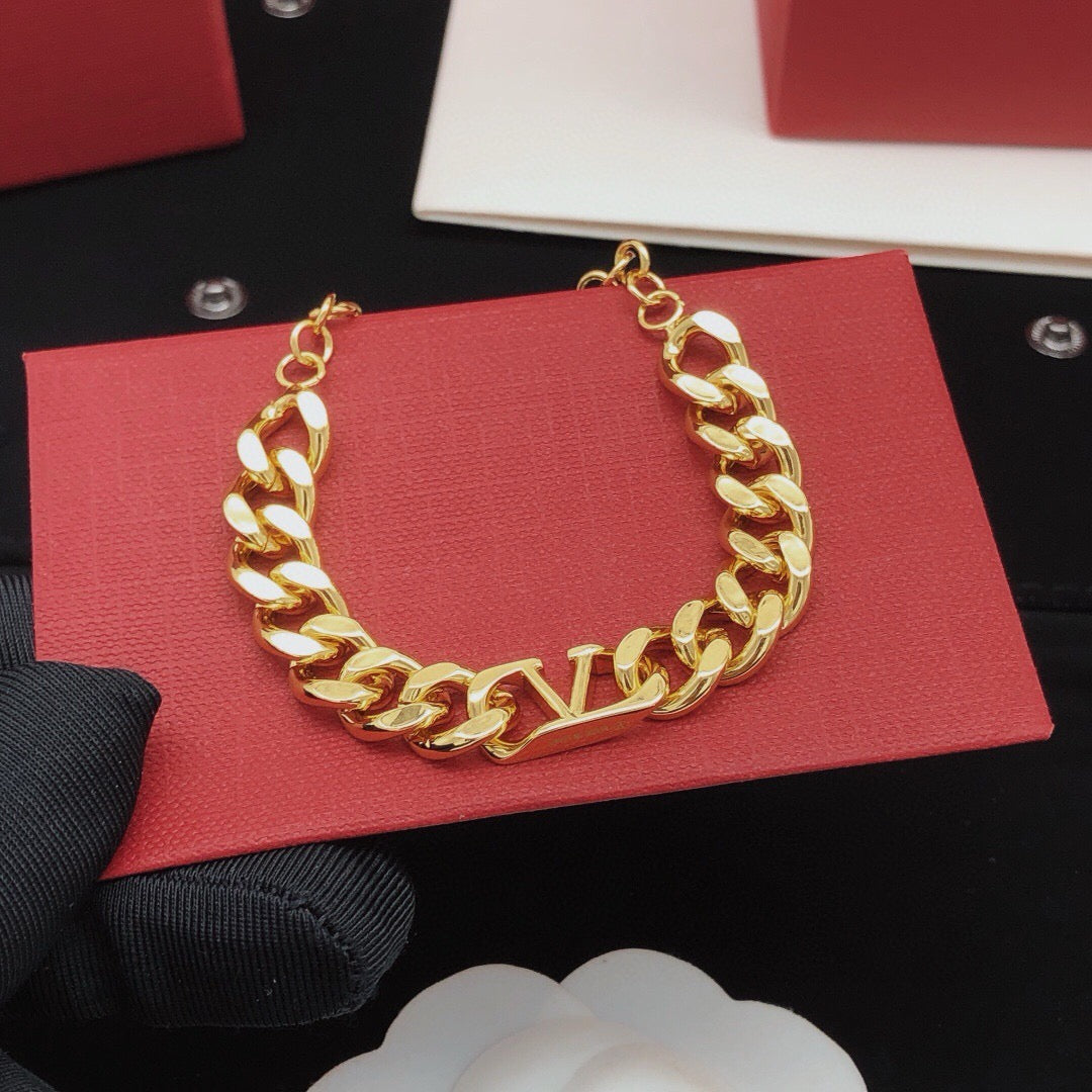 Martin Graham bracelet in polished metal-tone – front view