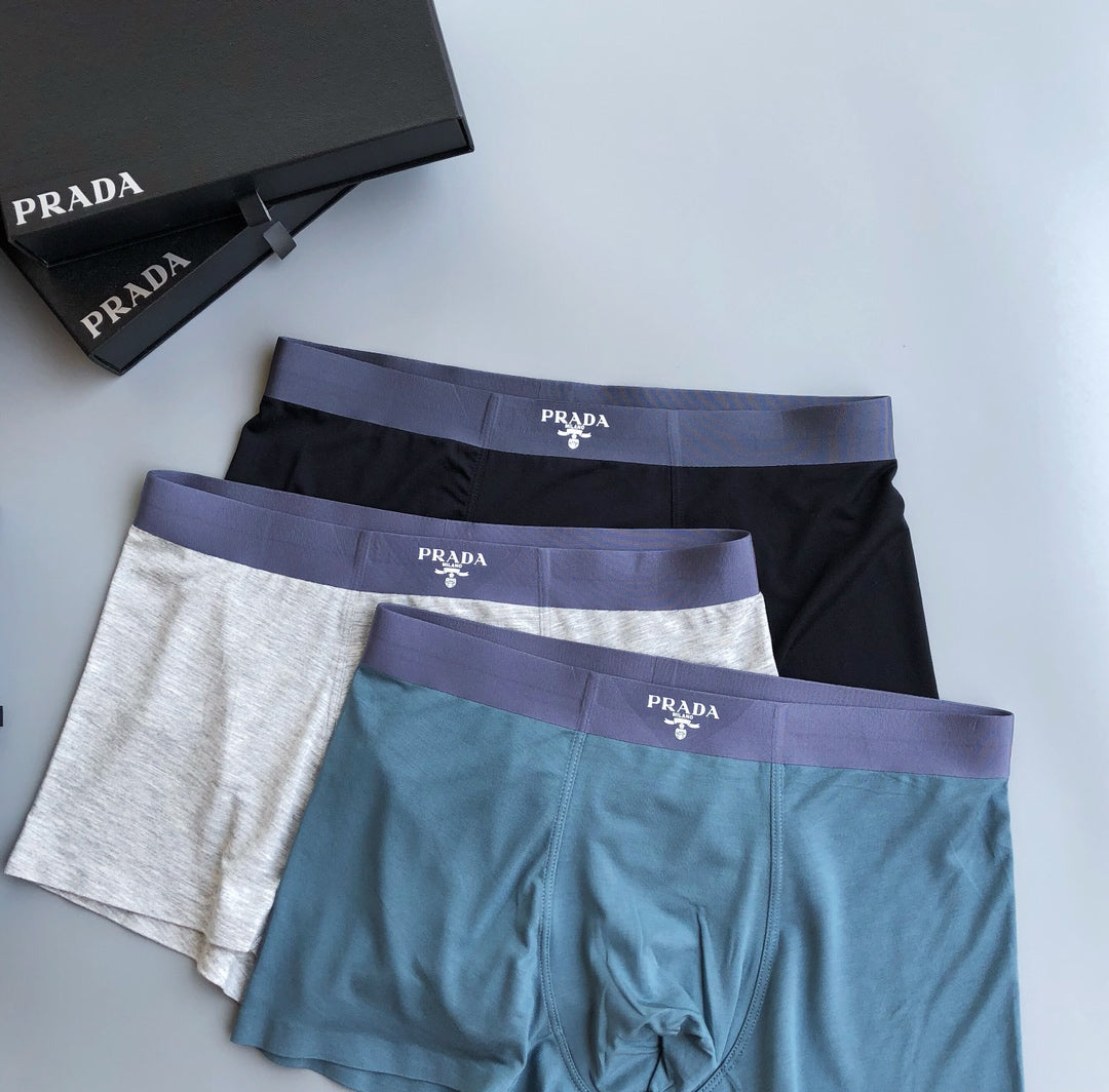 Prada Small Triangle Men's Boxer Briefs - 3-Piece Box