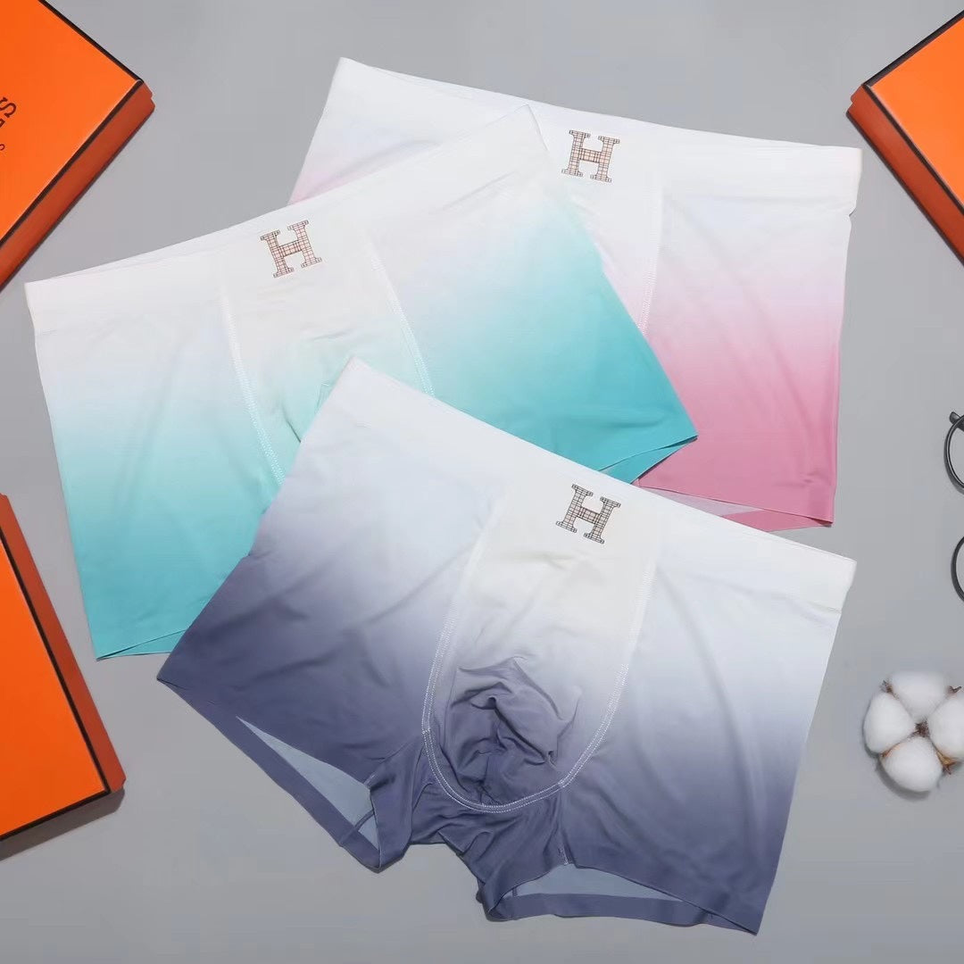 Hermes Gradient Men's Trunk Underwear - 3-Piece Box