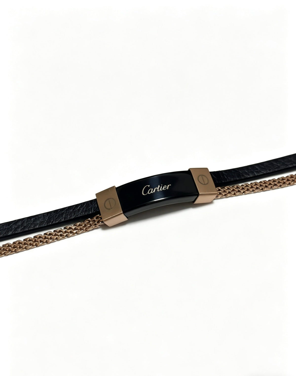 Martin Graham bracelet in polished metal-tone – front view