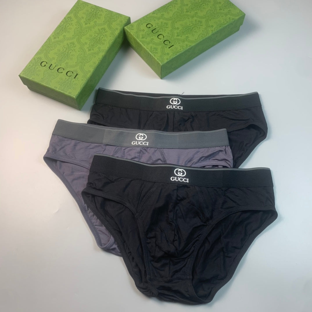 Gucci Small Emblem Men's Briefs - 3-Piece Box