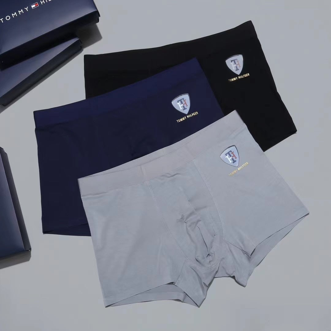 Tommy Hilfiger Crest Men's Trunk Underwear - 3-Piece Box