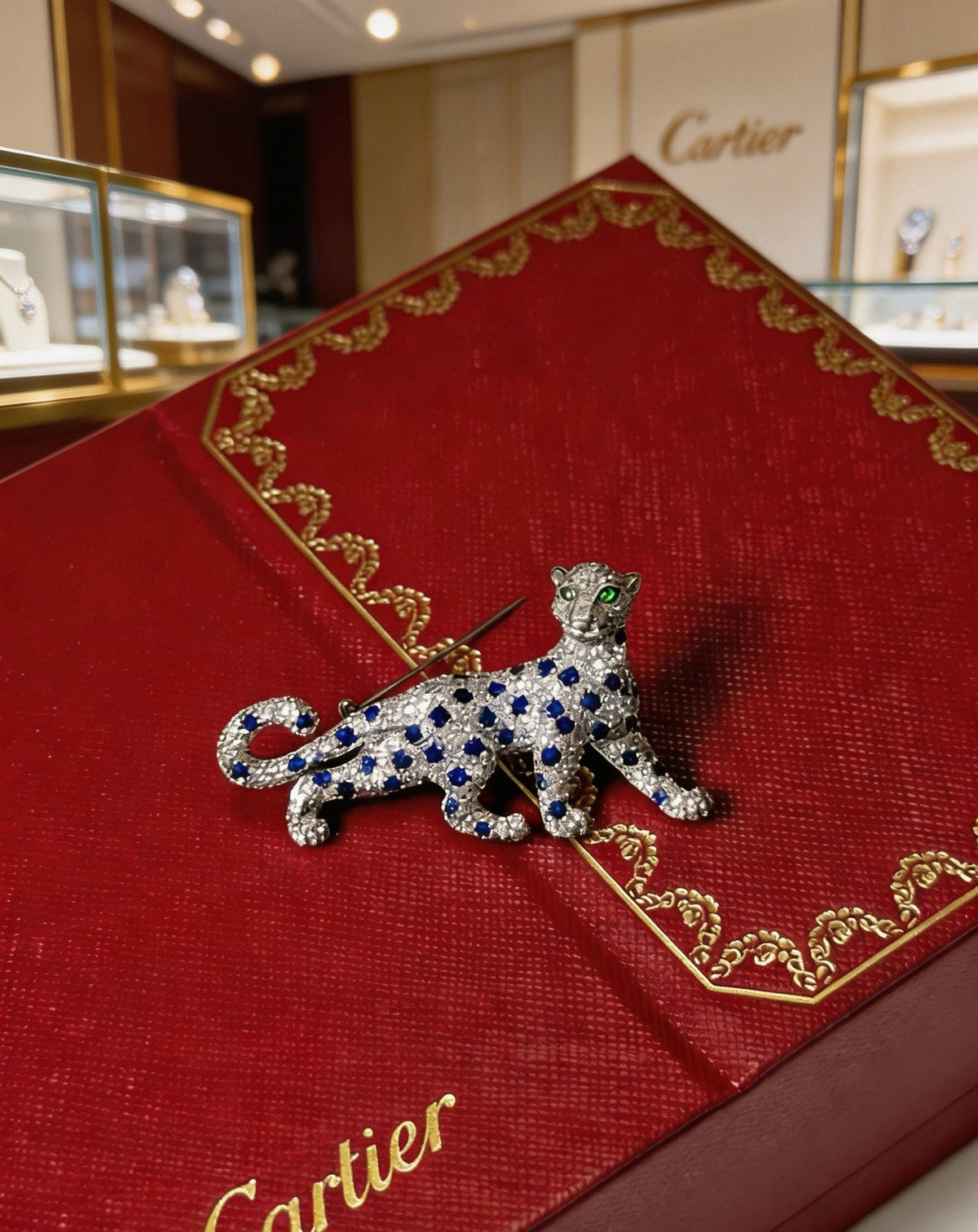 Martin Graham brooch in polished metal-tone – front view