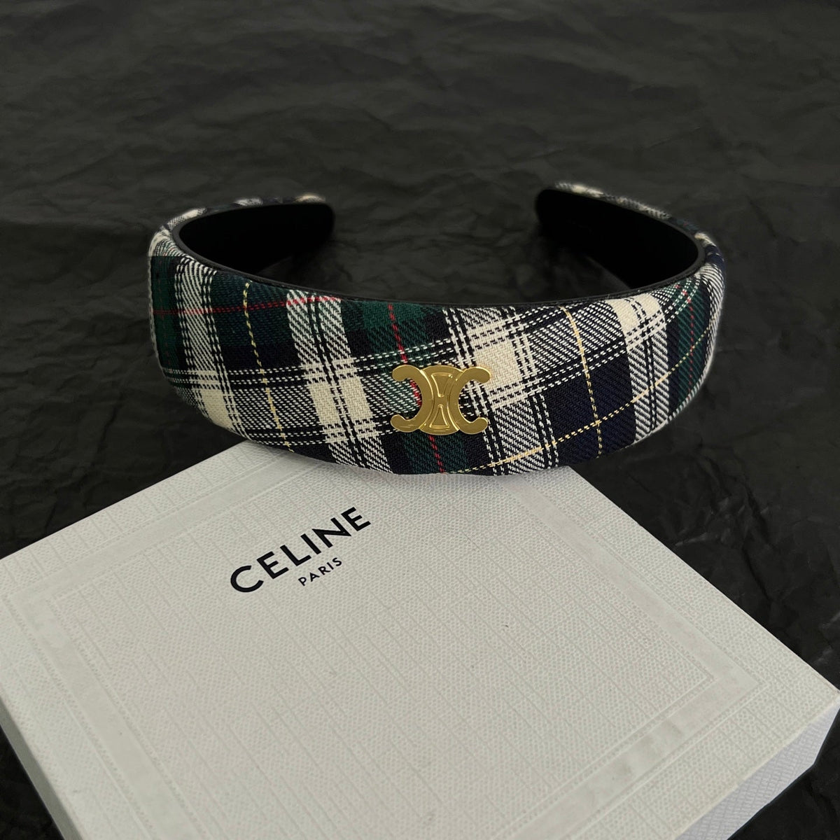 Signature Emblem Hair Tie Accessory – Design 01 front view