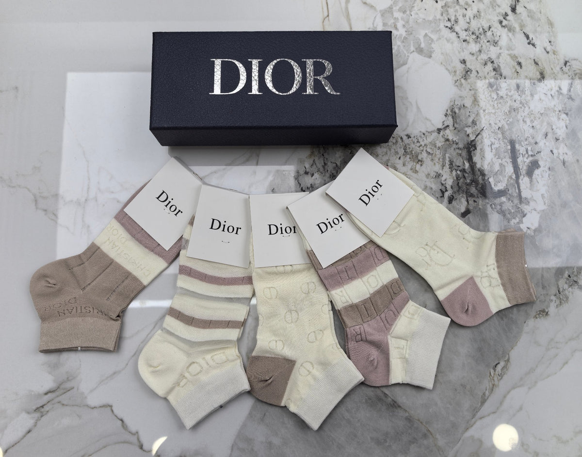 Dior Socks – 5-Pair Pack