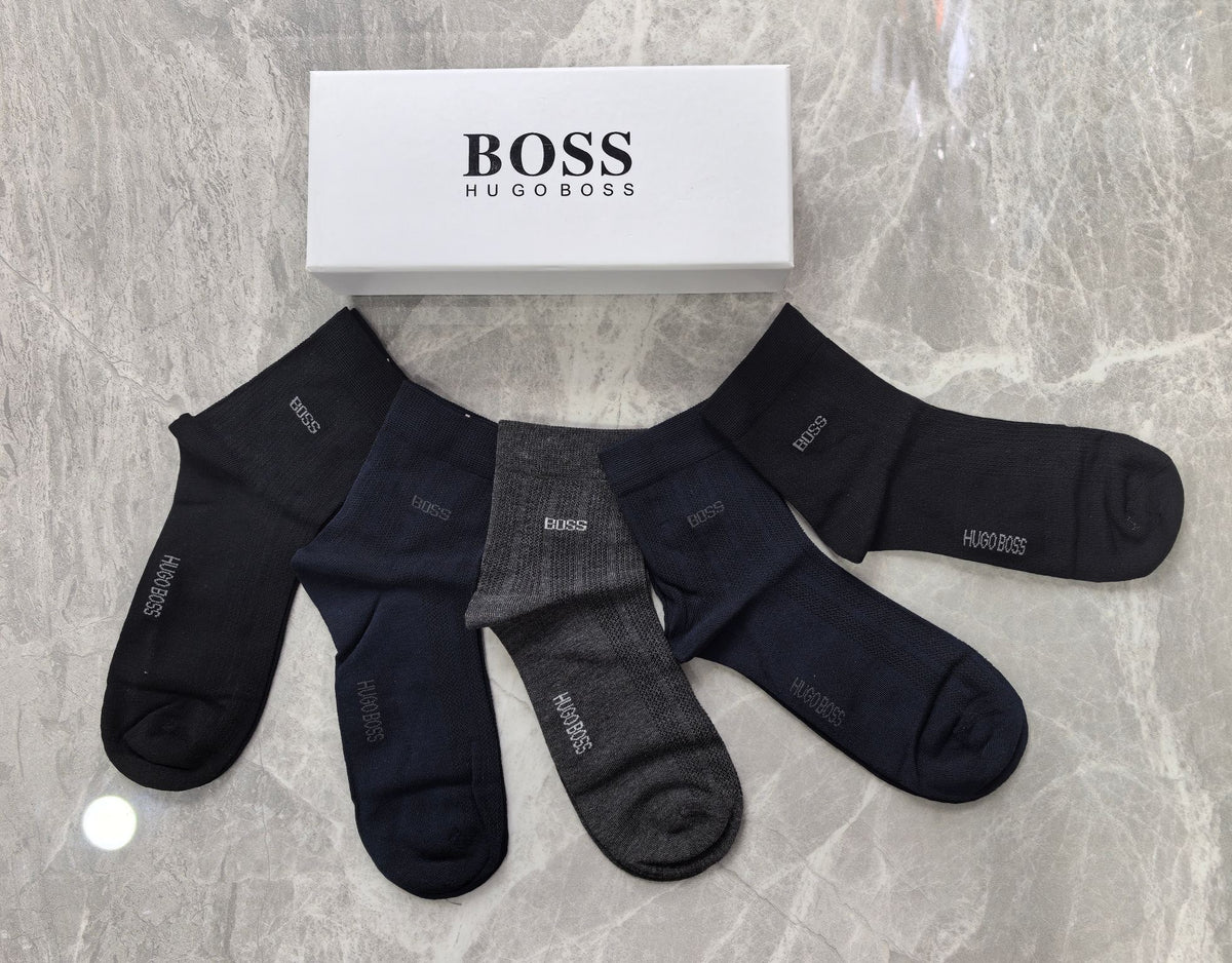 BOSS Business Mid-Calf Socks - 5-Pair Box