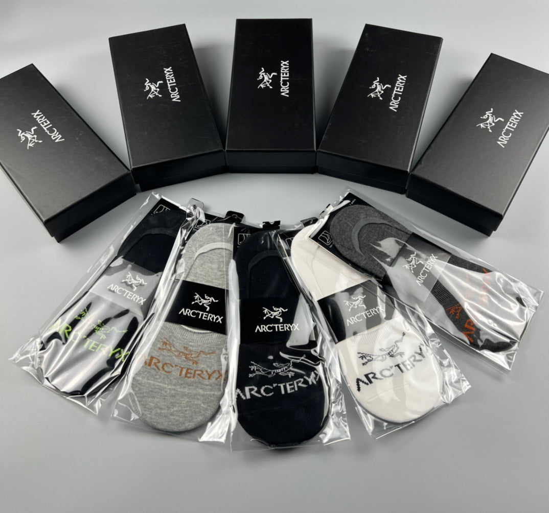 Arc'teryx Cotton No-Show Socks - 5-Pair Set