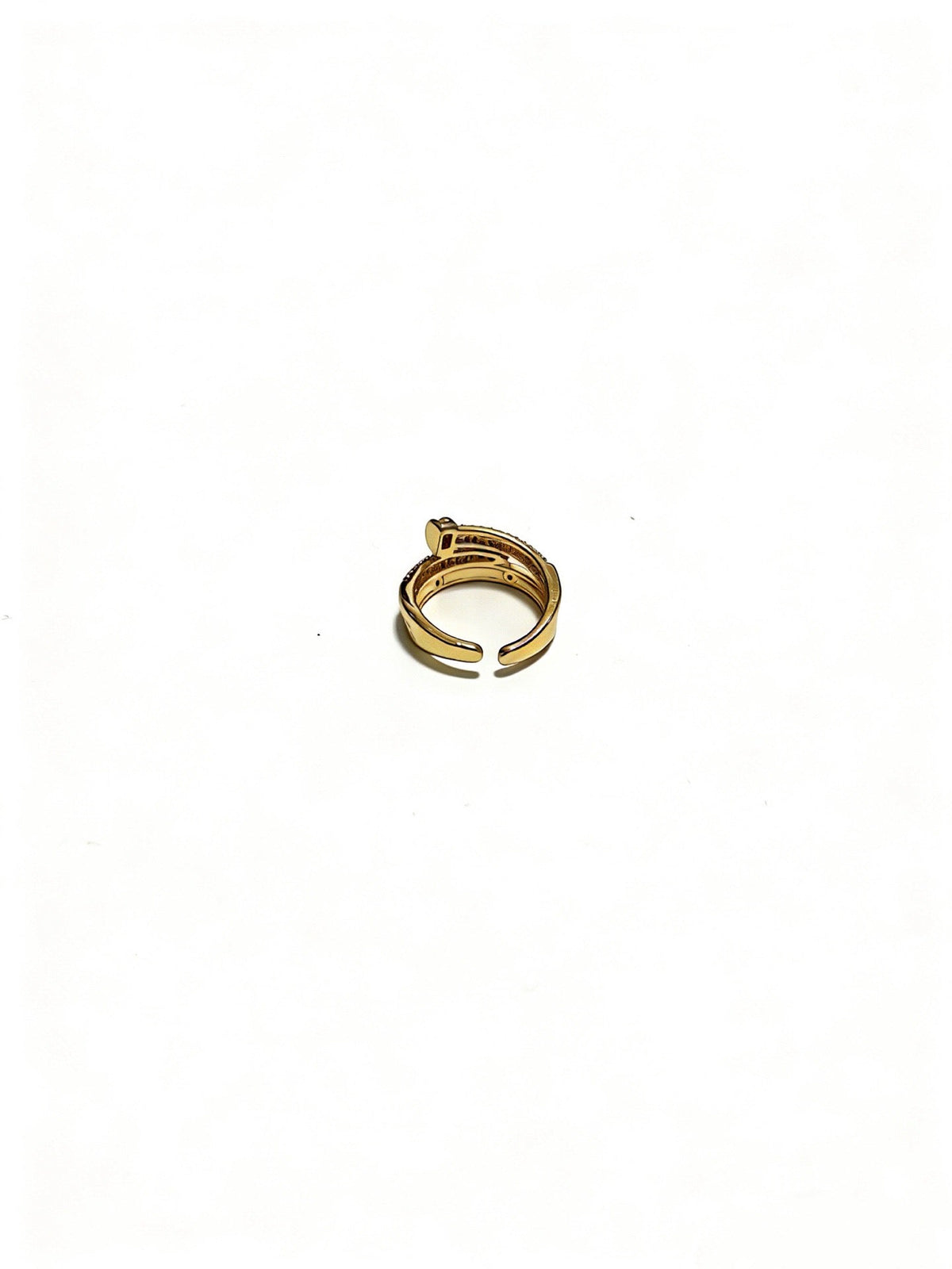Martin Graham ring in polished metal-tone – front view