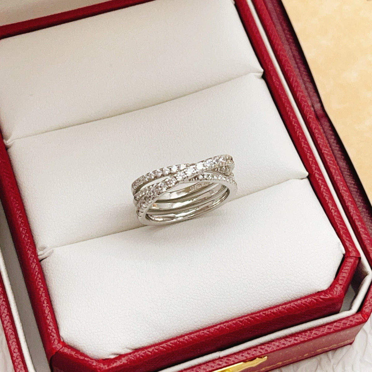 Martin Graham ring in polished metal-tone – front view