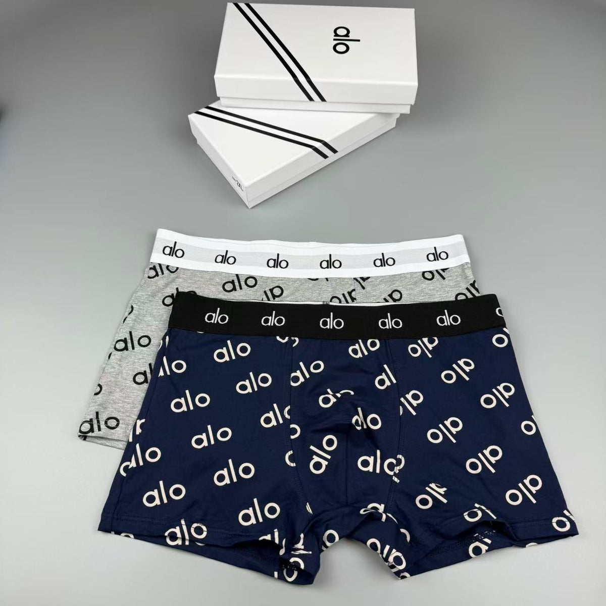 Alo Cotton Men's Boxer Briefs - 3-Piece Box