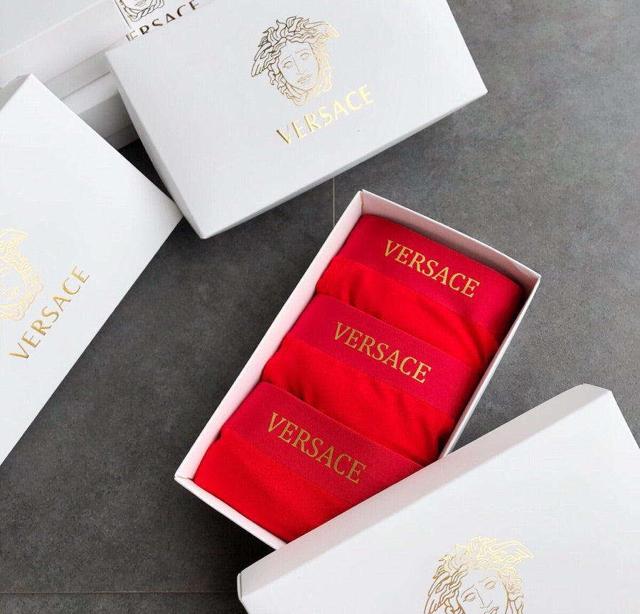 Versace Red Medusa Modal-Blend Boxer Briefs - Box of 3