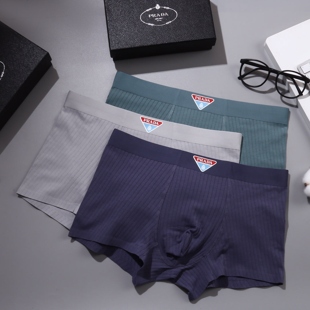 Prada Small Triangle Men's Boxer Briefs - 3-Piece Box