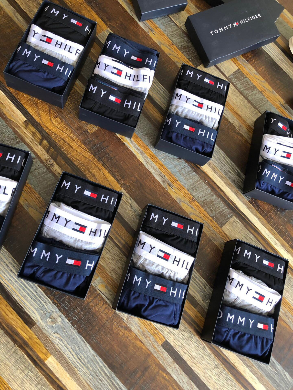 Tommy Hilfiger Combed cotton Broad Contrast Logo Waistbands Men's Boxer Briefs - 3-Piece Box