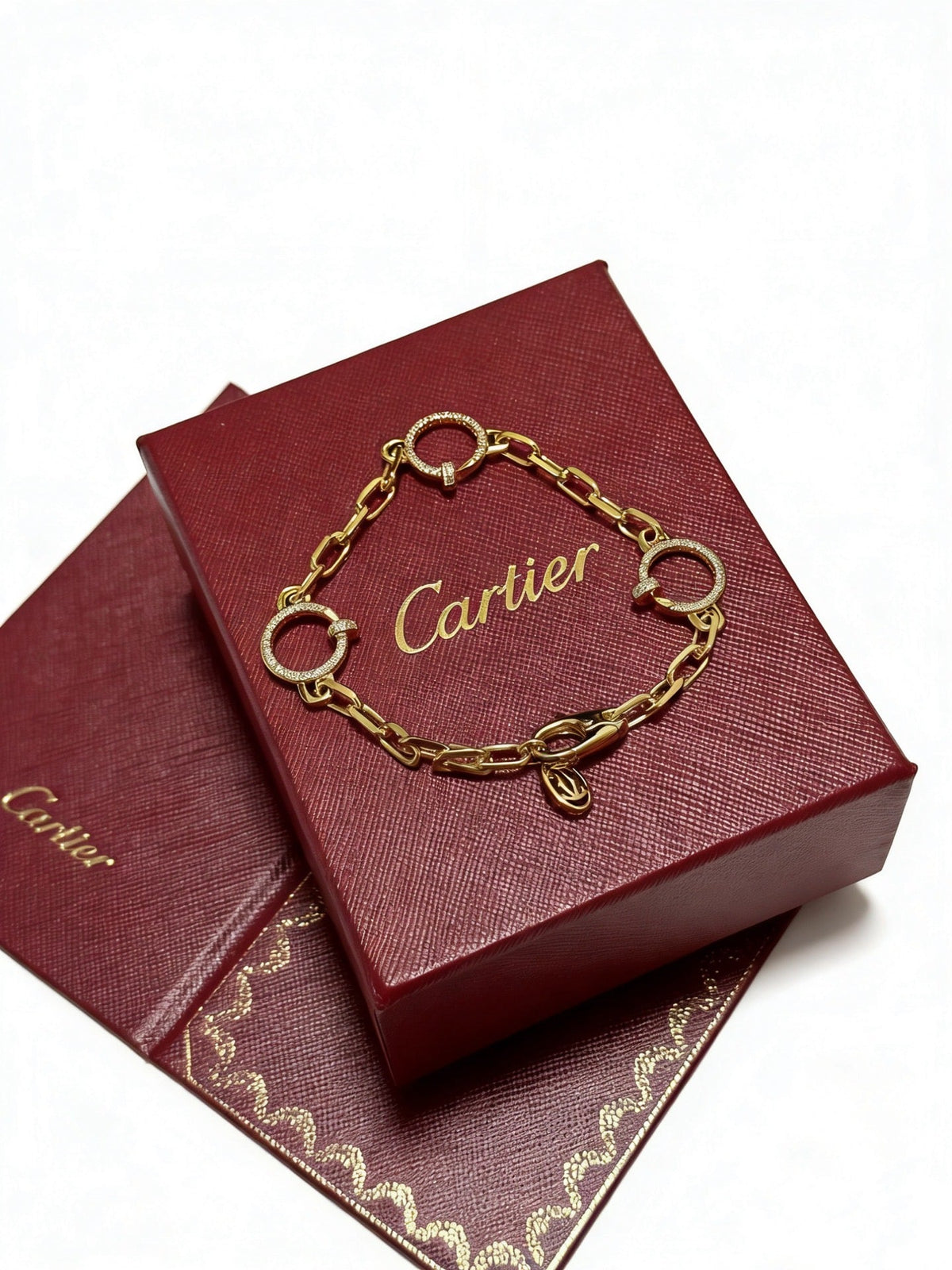 Martin Graham bracelet in polished metal-tone – front view