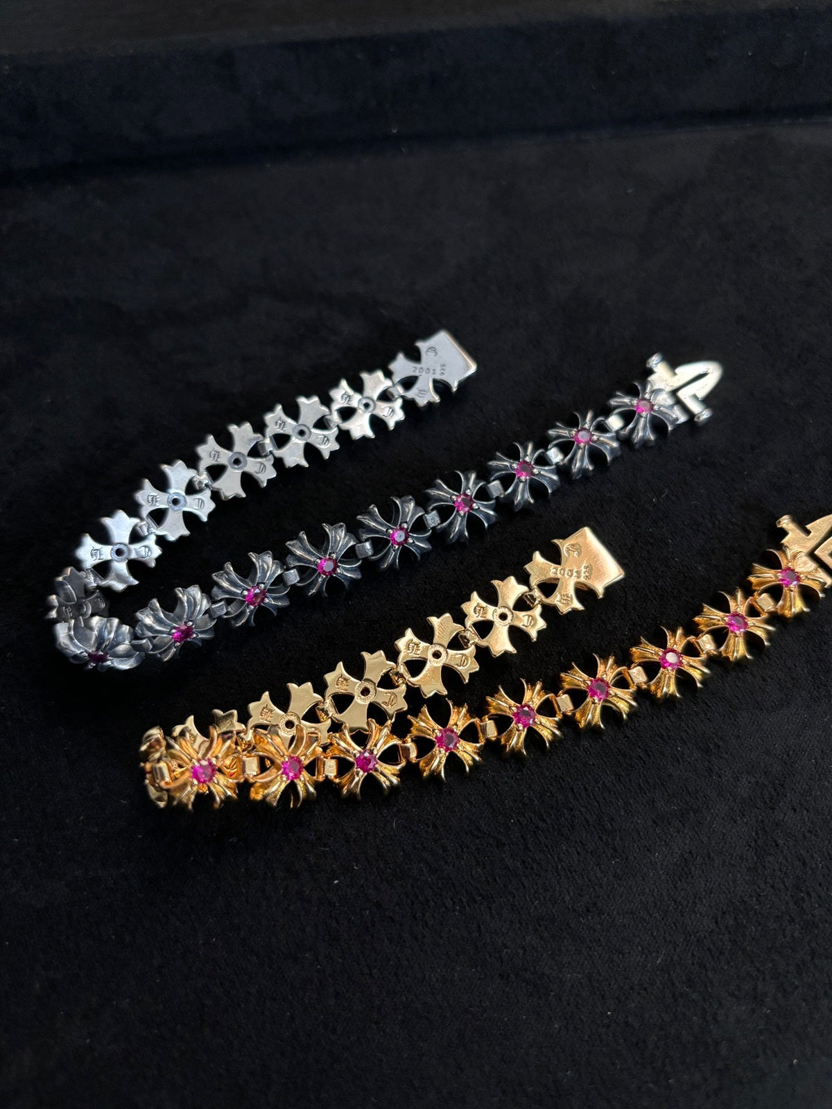 Martin Graham bracelet in polished metal-tone – front product view