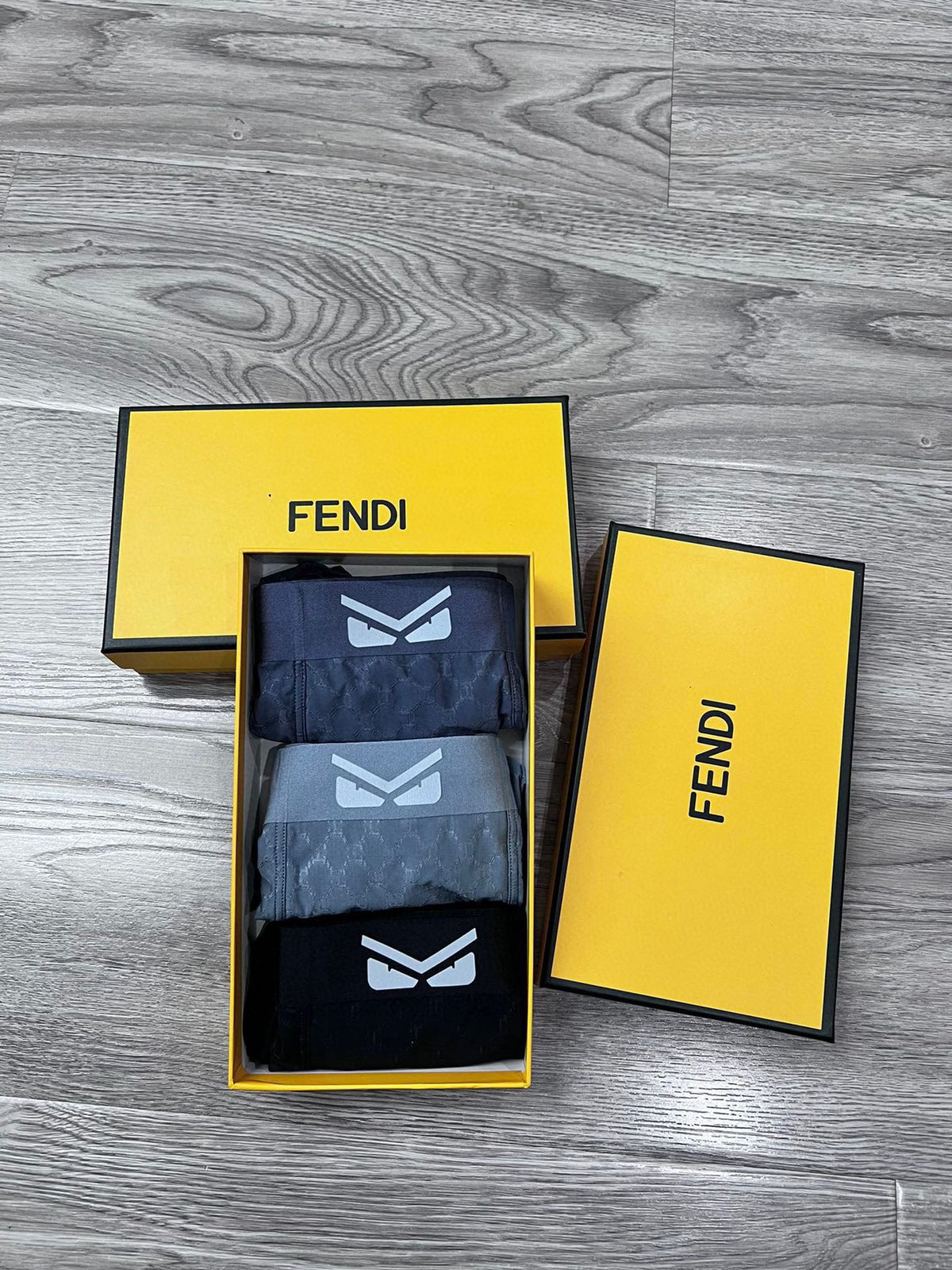 Fendi Graphic Emblem Men's Boxer Briefs - 3-Piece Box