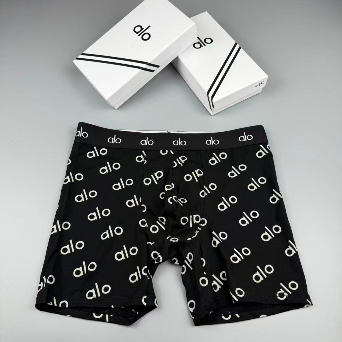 Alo Cotton Longline Men's Boxer Briefs - 3-Piece Box