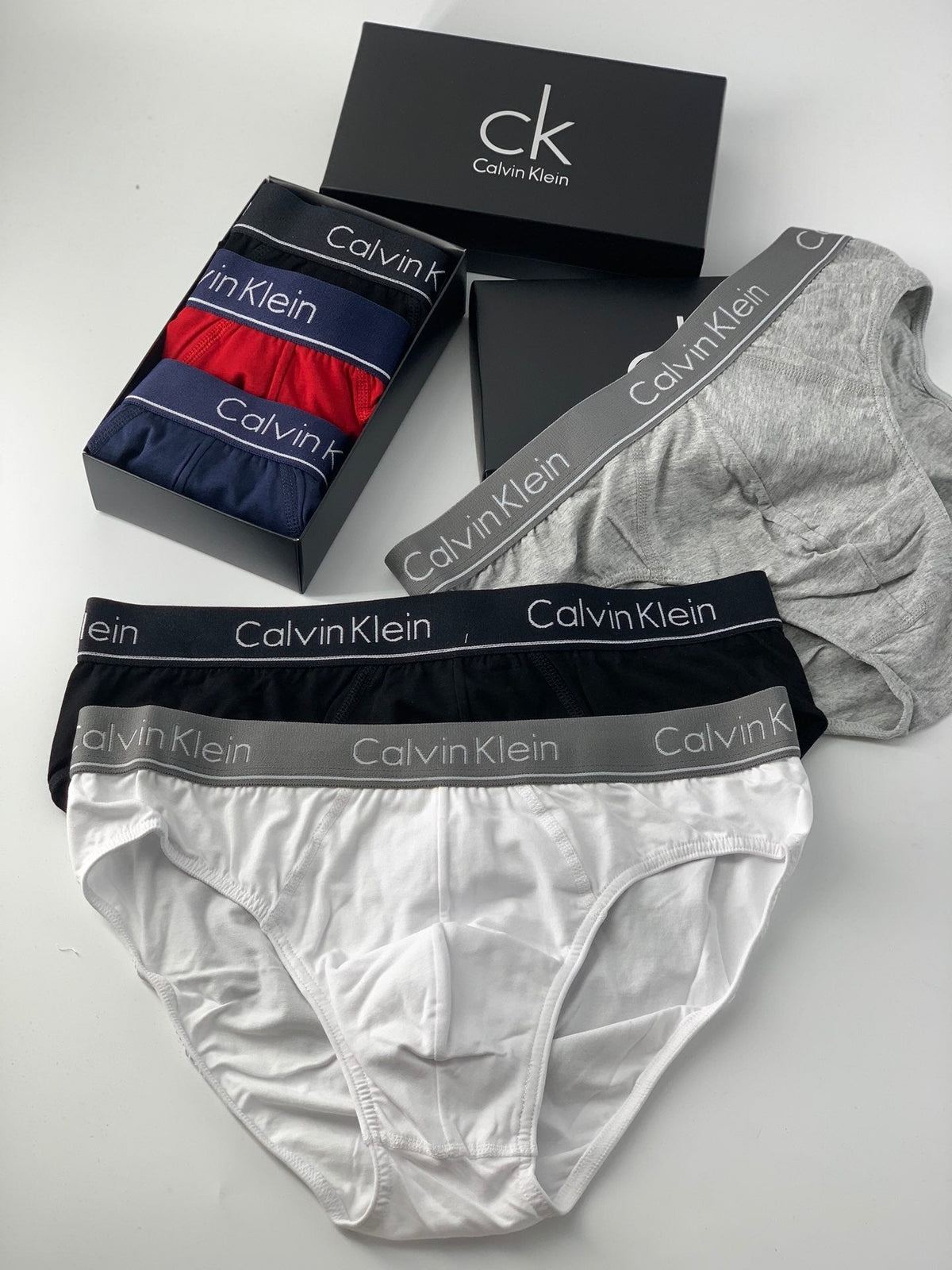 Calvin Klein Cotton Broad Logo Waistbands Men's Briefs - 3-Piece Box