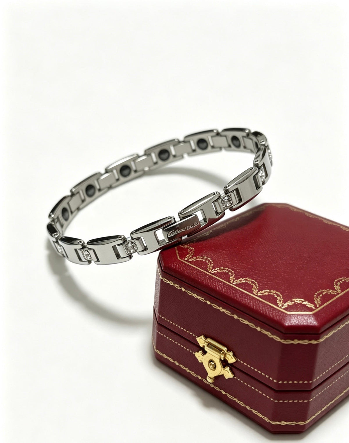 Martin Graham bracelet in polished metal-tone – front view