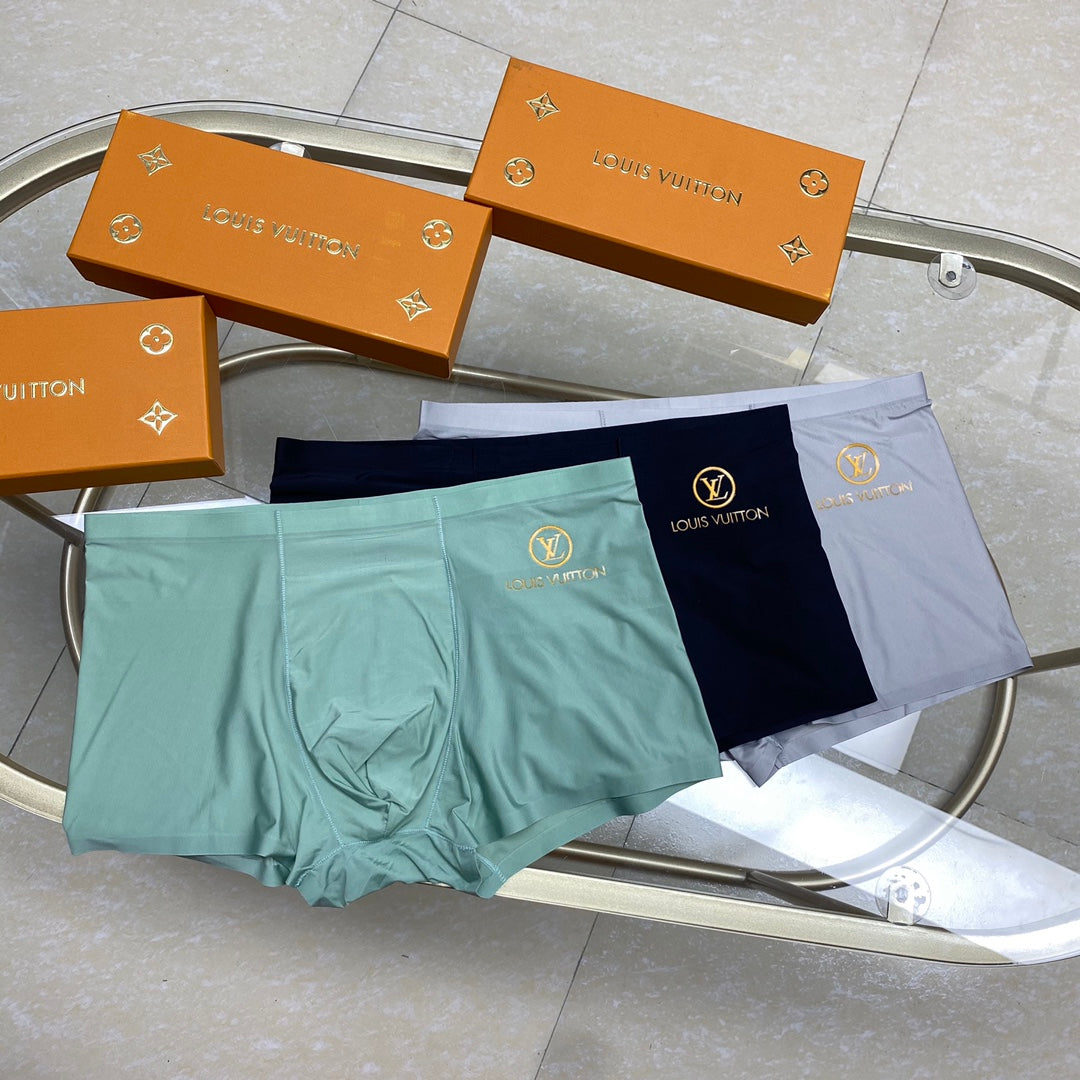 Louis Vuitton Ice-Silk Men's Boxer Briefs - 3-Piece Box - Sizes L-XXXL