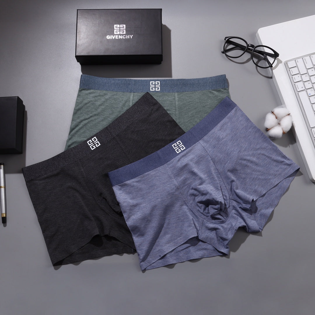 Givenchy Small Emblem Men's Boxer Briefs - 3-Piece Box