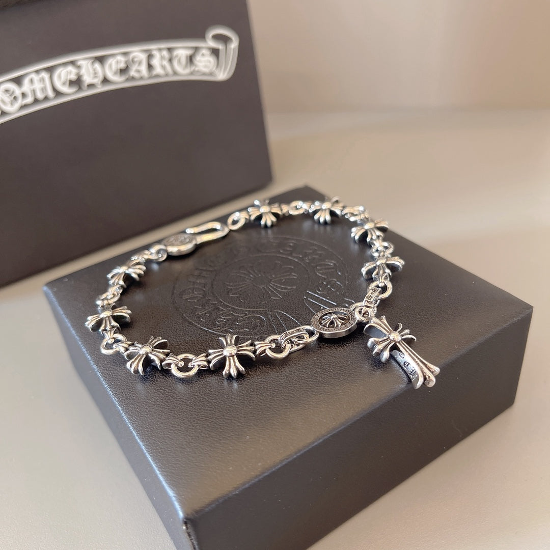 Martin Graham bracelet in polished metal-tone – front product view