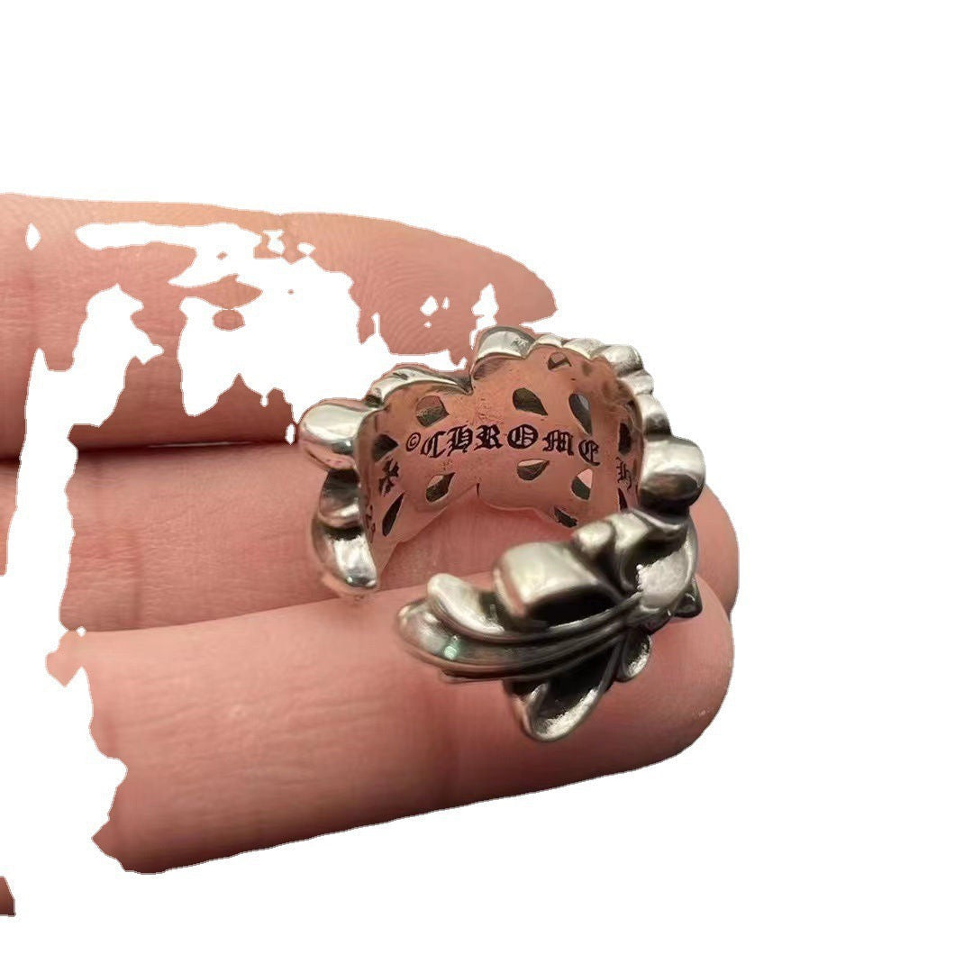 Martin Graham ring in polished metal-tone – front product view