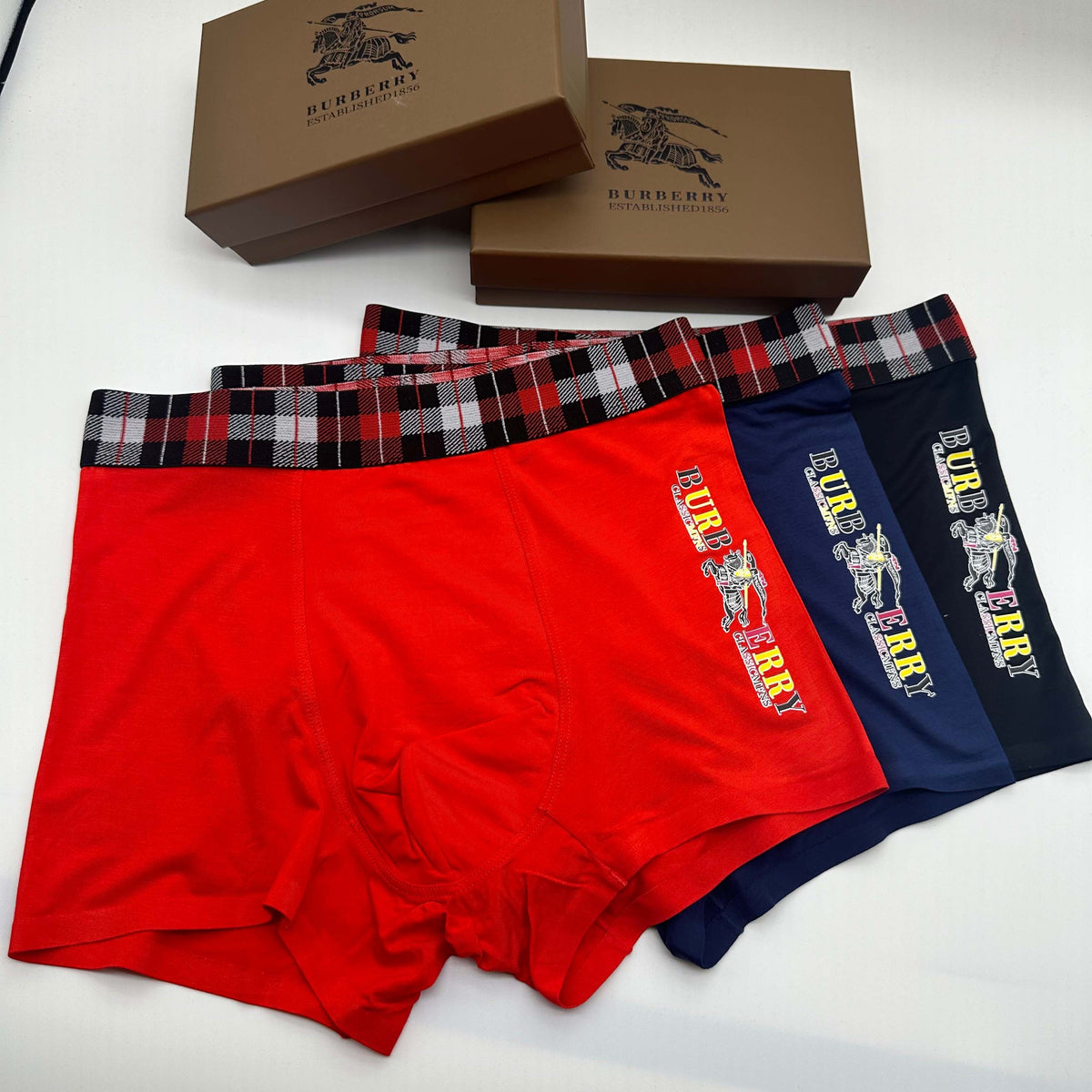 Burberry Modal Breathable Seamless Men's Boxer Briefs – 3-Pack