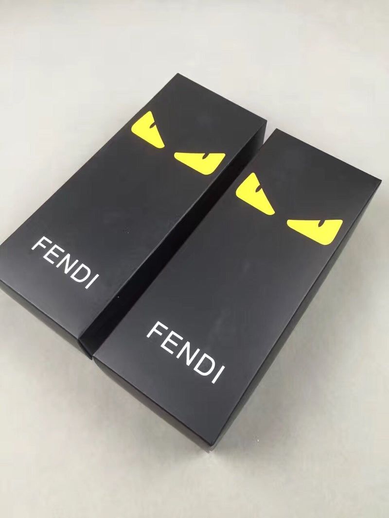Fendi Bright Eye-Shaped Motifs Crew Socks