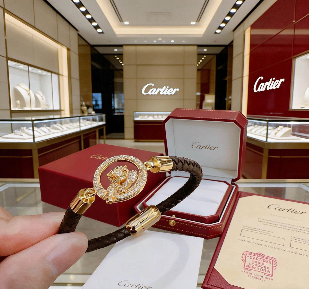 Martin Graham bracelet in polished metal-tone – front view