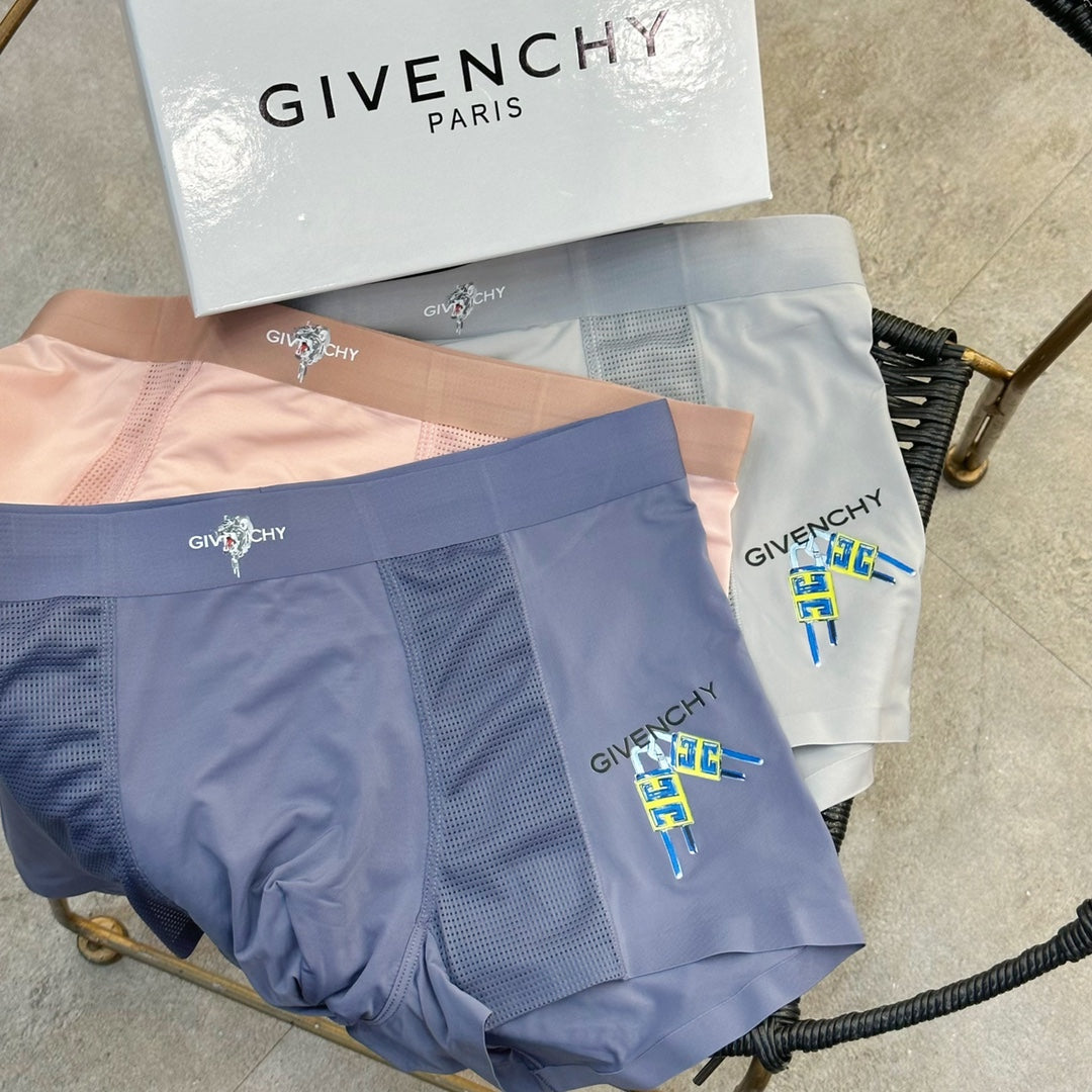 Givenchy Script And Graphic Men's Boxer Briefs - 3-Piece Box