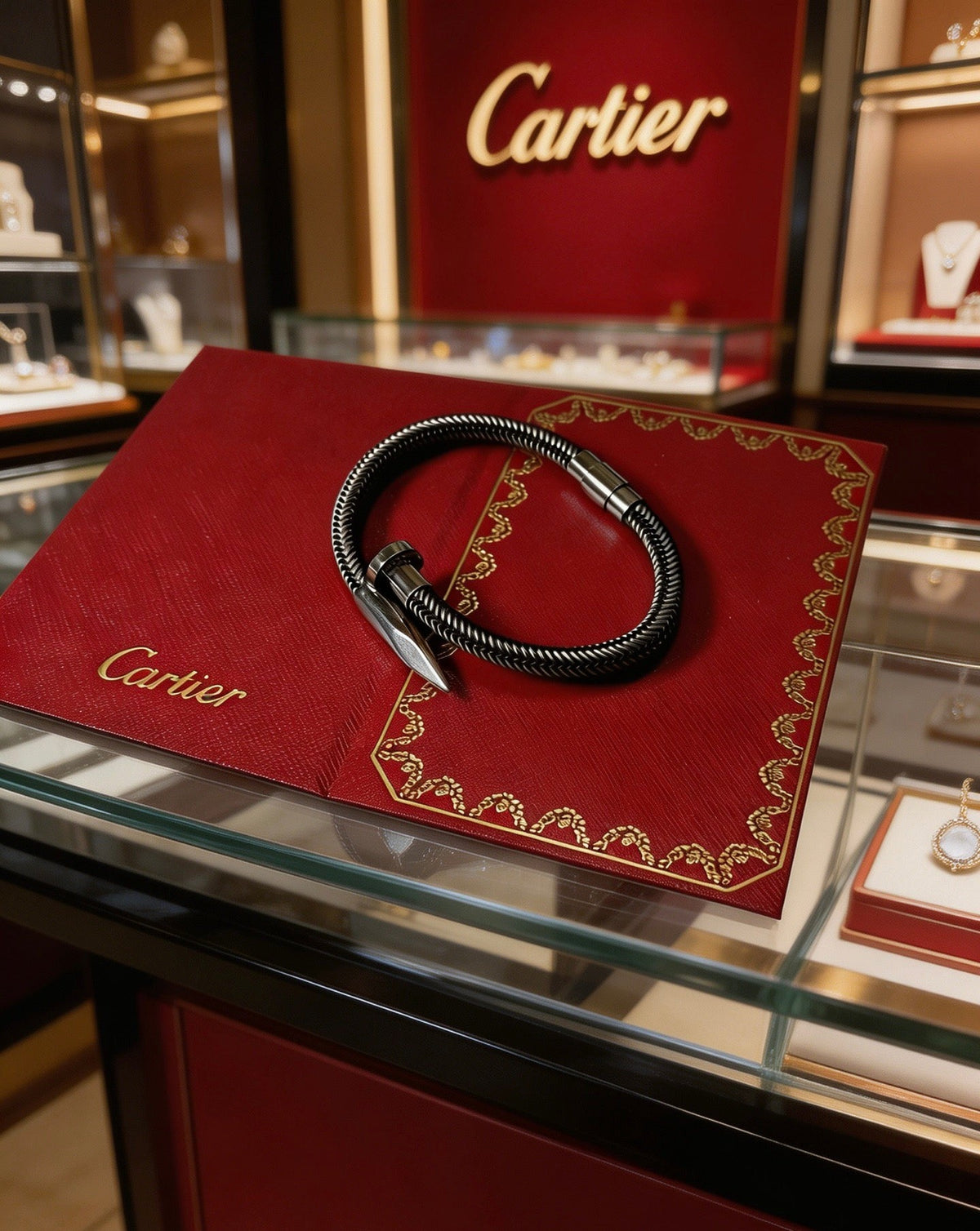 Martin Graham bracelet in polished metal-tone – front view