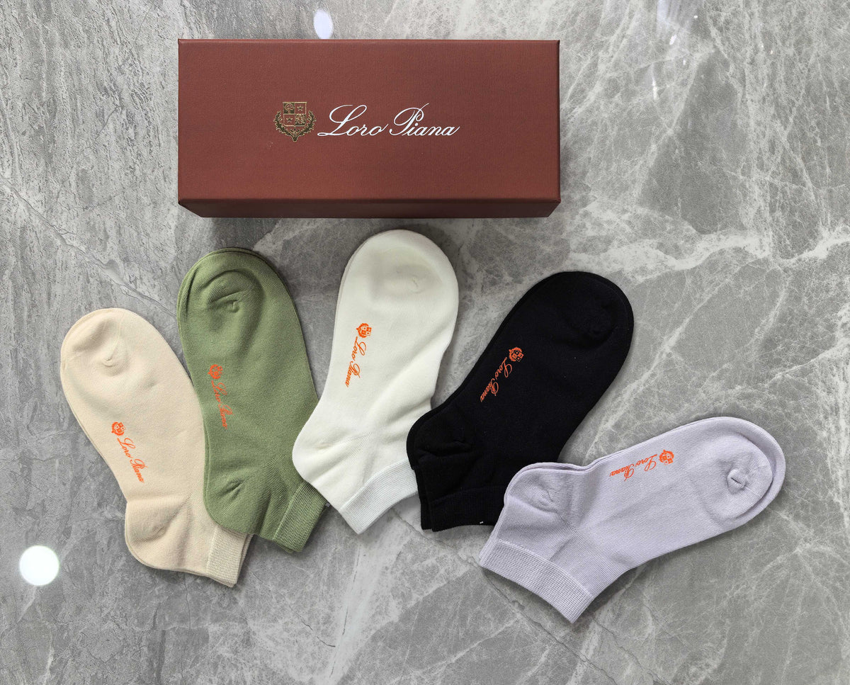 LP Combed Cotton No-Show Socks - 5-Pair Set