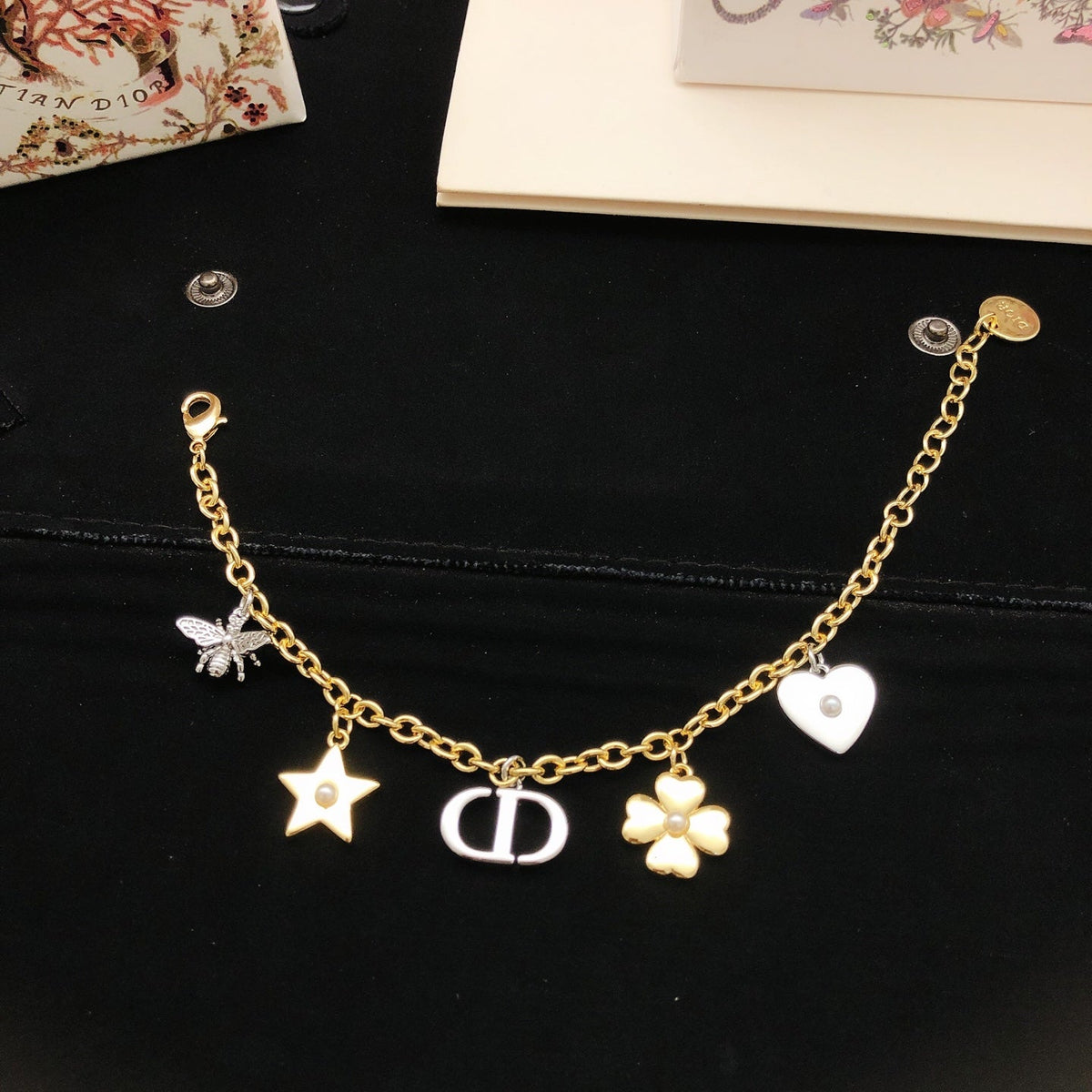 Martin Graham bracelet in polished metal-tone – front view