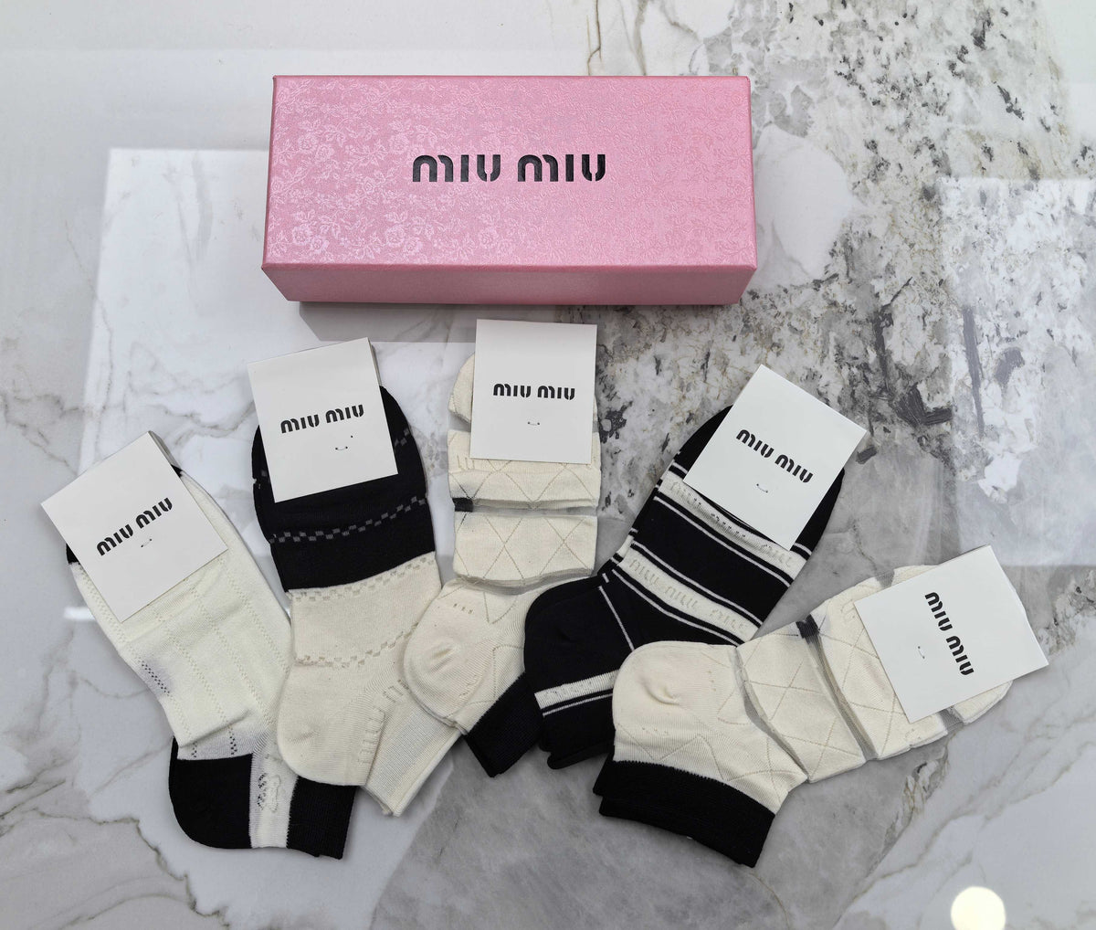 Miu Miu Modal Socks – 5-Pair Pack