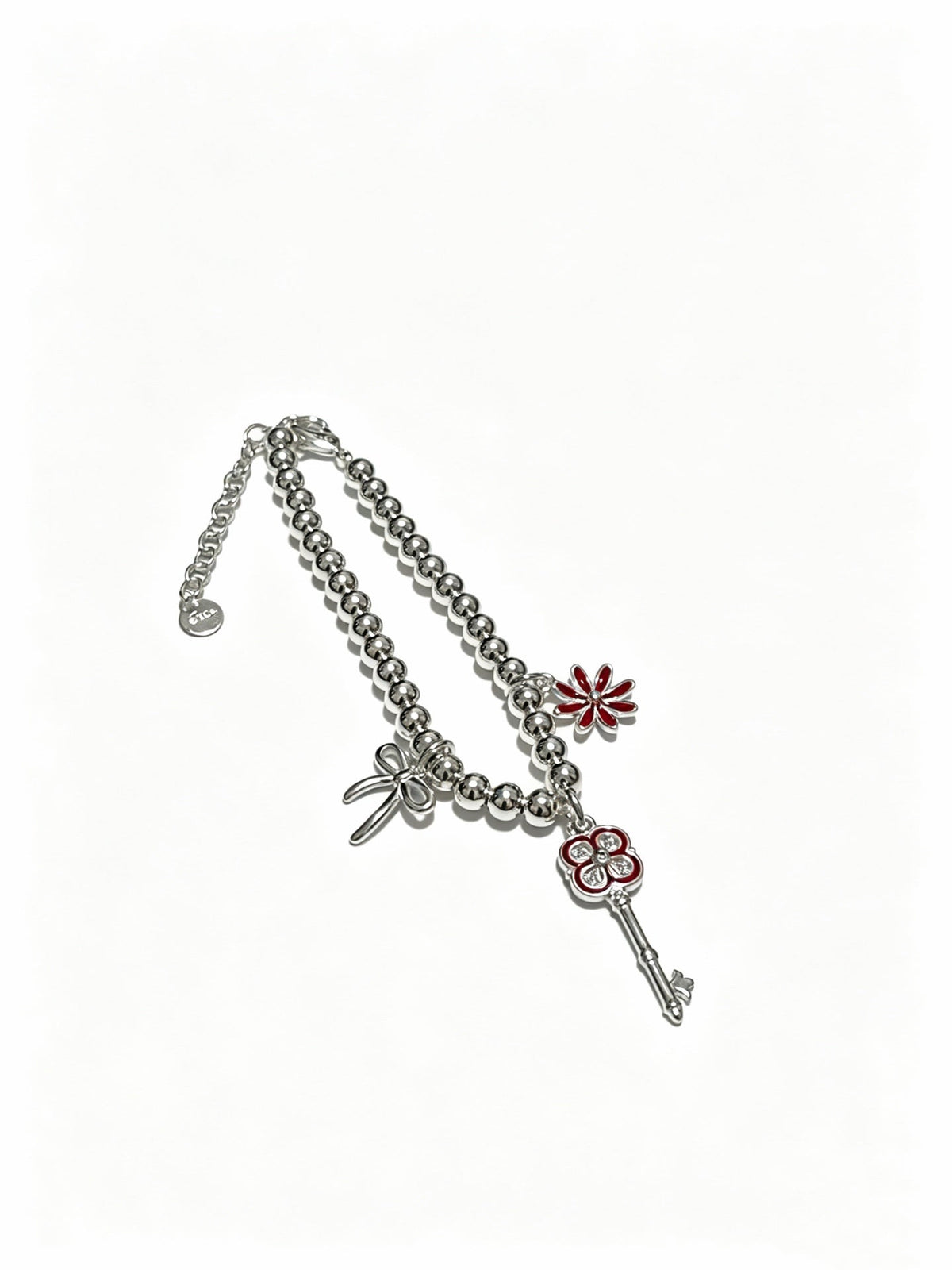 Martin Graham bracelet in polished metal-tone – front product view